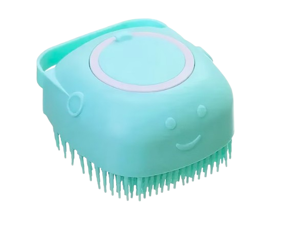 Pet Bath Brush with Shampoo Dispenser